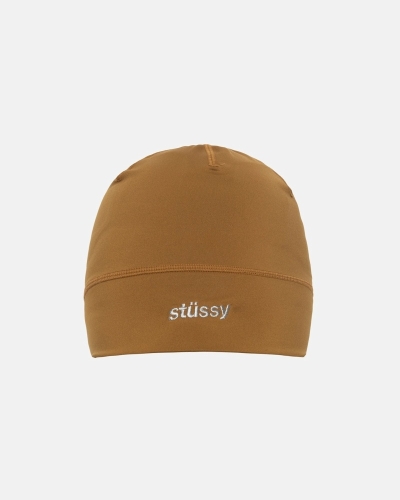 Gold Men's Stussy Helvetica Sport Skullcap Hats | AU0000469