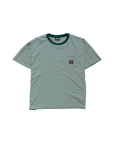 Green Men's Stussy Authentic Yarn Dye SS Pocket T Shirts | AU0000097