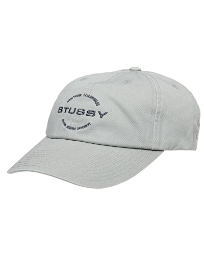 Grey Men's Stussy City Circle Low Pro Hats | AU0000417