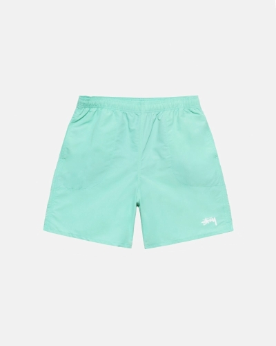 Light Turquoise Men's Stussy Stock Shorts | AU0000695