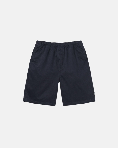 Navy Men's Stussy Brushed Shorts | AU0000632