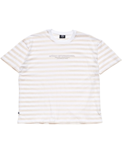 Orange Men's Stussy International Stripe SS T Shirts | AU0000225