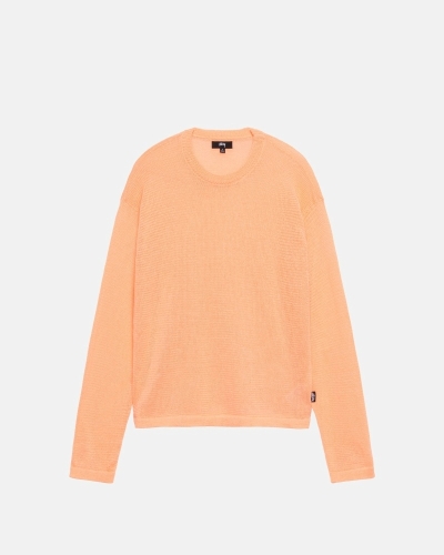 Orange Men's Stussy Light Sensitive Knit Sweater | AU0000532