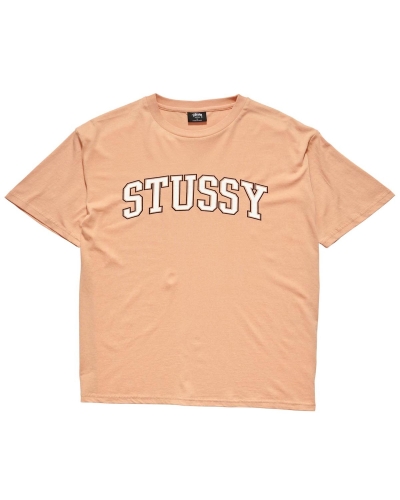 Orange Women's Stussy Collegiate BF T Shirts | AU0000132