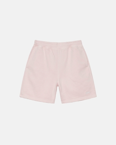 Pink Men's Stussy Overdyed Stock Logo Short Shorts | AU0000664