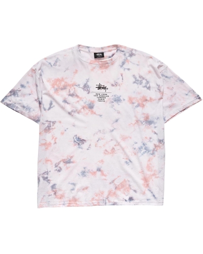 Pink Women's Stussy Florida TD Relaxed T Shirts | AU0000169