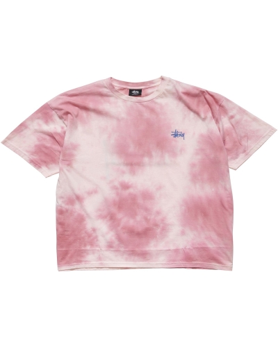 Pink Women's Stussy Marble BF Tee Sportswear | AU0000776