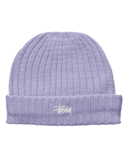 Purple Women's Stussy Graffiti Rib Knit Beanie Hats | AU0000456