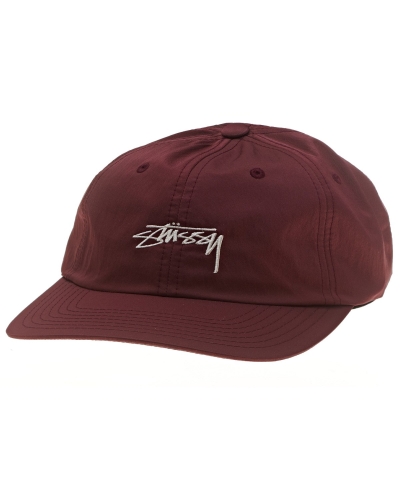 Red Men's Stussy Authentic Satin Low Pro Hats | AU0000378