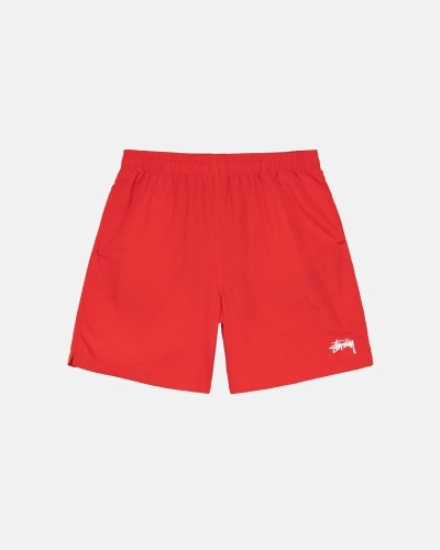 Red Men's Stussy Stock Shorts | AU0000696