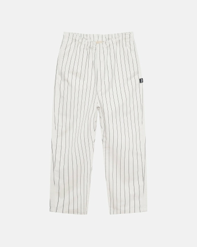 Stripes Men's Stussy Brushed Beach Pants | AU0000541