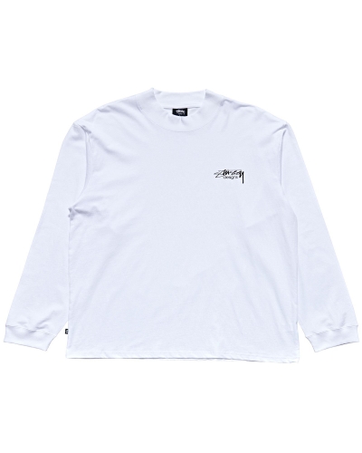 White Men's Stussy Design Sweatshirts | AU0000916