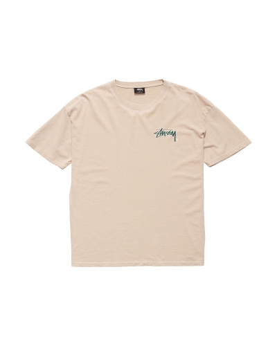 White Men's Stussy Shadow Stock SS T Shirts | AU0000262