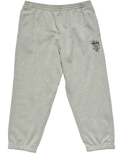 White Men's Stussy World Tour Track Pants | AU0001015