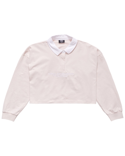 White Women's Stussy INT. Rugby Sweatshirts | AU0000930